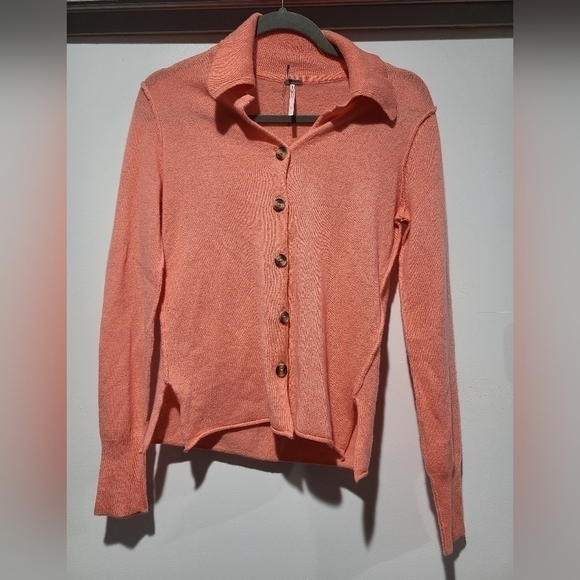 NWOT Free People 100% Cashmere Paloma Cardigan - Picture 2 of 3